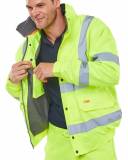 Beeswift CBJFLSY Hi-Vis Fleece Bomber Jacket Image 1 Thumbnail