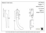 Beeswax Night-Vent Locking Peardrop Fastener - RH Image 3 Thumbnail