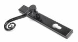 Black Monkeytail Slimline Lever Espag. Lock Set - LH Image 2 Thumbnail