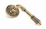 Anvil 33087 Aged Brass Reeded Lever on Rose Set Image 1 Thumbnail