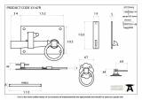 Beeswax Cottage Latch - RH Image 2 Thumbnail