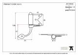 Beeswax Shutter Hinge (pair) Image 2 Thumbnail