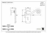 Pewter Monkeytail Lever Lock Set Image 6 Thumbnail