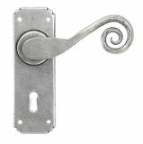 Pewter Monkeytail Lever Lock Set Image 1 Thumbnail