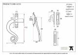 Pewter Locking Monkeytail Fastener - LH Image 2 Thumbnail