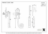 Black Locking Deluxe Monkeytail Fastener - RH Image 2 Thumbnail