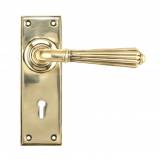 Anvil 45310 Aged Brass Hinton Lever Lock Set Image 1 Thumbnail