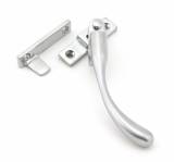 Satin Chrome Night-Vent Locking Peardrop Fastener - RH Image 1 Thumbnail