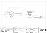 External Beeswax Avon Round Lever on Rose Set (Art Deco Rose) Image 3 Thumbnail