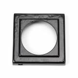 Black Round Escutcheon (Square Rose) Image 2 Thumbnail