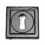 Black Round Escutcheon (Square Rose) Image 1 Thumbnail