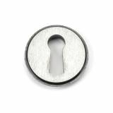 Pewter Round Escutcheon (Beehive Rose) Image 3 Thumbnail