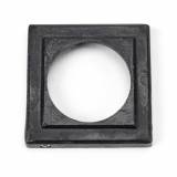 External Beeswax Round Euro Escutcheon (Square Rose) Image 2 Thumbnail