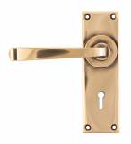 Polished Bronze Avon Lever Lock Set Image 1 Thumbnail