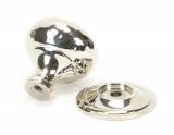 Polished Nickel Hammered Mushroom Cabinet Knob 32mm Image 2 Thumbnail