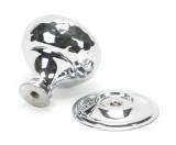 Polished Chrome Hammered Mushroom Cabinet Knob 32mm Image 2 Thumbnail