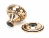 Polished Bronze Hammered Mushroom Cabinet Knob 38mm Image 2 Thumbnail