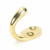 Polished Brass Celtic Single Robe Hook Image 1 Thumbnail