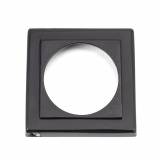 Matt Black Round Euro Escutcheon (Square Rose) Image 2 Thumbnail