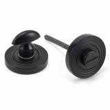 Matt Black Round Thumbturn Set (Beehive Rose) Image 1 Thumbnail