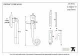 Polished Brass Monkeytail Fastener Image 2 Thumbnail