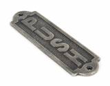 Antique Pewter Push Sign Image 1 Thumbnail