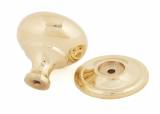 Polished Brass Mushroom Cabinet Knob 38mm Image 2 Thumbnail