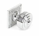 Polished Chrome Tewkesbury Square Mortice Knob Set Image 2 Thumbnail