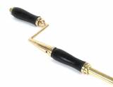 Lacquered Brass Window Winder with Handle Image 1 Thumbnail