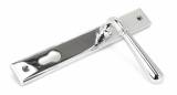 Polished Chrome Newbury Slimline Lever Espag. Lock Set Image 2 Thumbnail