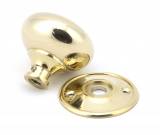 Polished Brass 57mm Mushroom Mortice/Rim Knob Set Image 3 Thumbnail