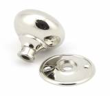 Polished Nickel 57mm Mushroom Mortice/Rim Knob Set Image 3 Thumbnail