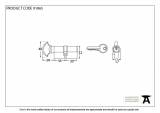 Black 30/35T 6pin Euro Cylinder/Thumbturn Image 2 Thumbnail