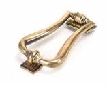 Polished Bronze Slimline Art Deco Door Knocker Image 2 Thumbnail