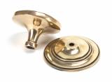 Polished Bronze Art Deco Centre Door Knob Image 2 Thumbnail