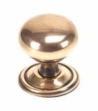 Polished Bronze Mushroom Cabinet Knob 38mm Image 1 Thumbnail