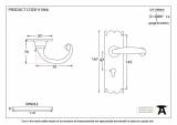 Black Cottage Lever Euro Lock Set Image 5 Thumbnail