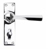 Polished Chrome Straight Lever Bathroom Set Image 1 Thumbnail