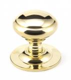 Polished Brass Round Centre Door Knob Image 1 Thumbnail