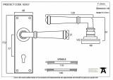 Black Regency Lever Lock Set Image 3 Thumbnail