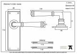 Black Regency Lever Latch Set Image 3 Thumbnail