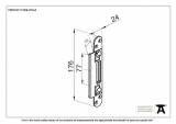 BZP Winkhaus Heritage Hook Strike Keep 44mm Door Image 2 Thumbnail