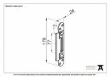 BZP Winkhaus Heritage Hook Strike Keep 56mm Door Image 2 Thumbnail