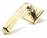 Anvil 45614 Aged Brass Avon Round Lever on Rose Set (Square) Image 1 Thumbnail