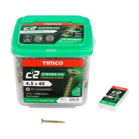 Added Timco 4.5 x 40 C2 Woodscrews To Basket