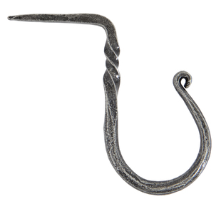 Added Pewter Cup Hook - Medium To Basket