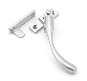 Added Satin Chrome Night-Vent Locking Peardrop Fastener - RH To Basket