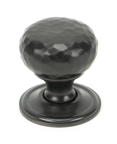 Added Aged Bronze Hammered Mushroom Cabinet Knob 32mm To Basket