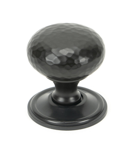 Added Aged Bronze Hammered Mushroom Cabinet Knob 38mm To Basket