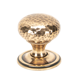 Added Polished Bronze Hammered Mushroom Cabinet Knob 38mm To Basket